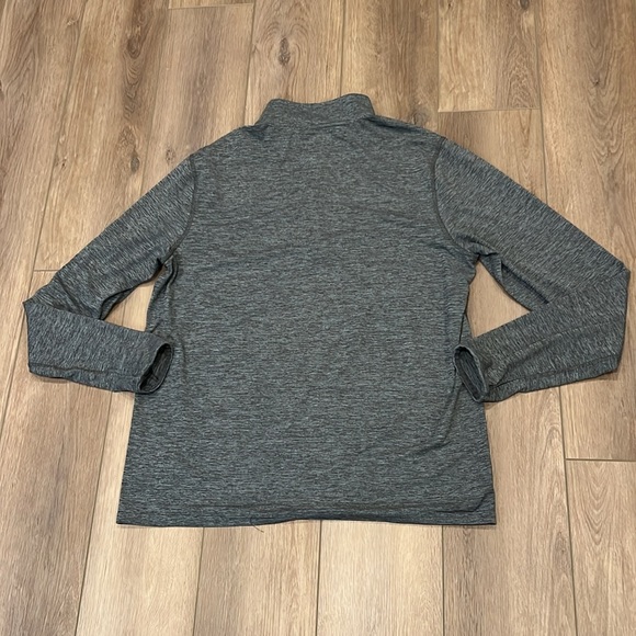 Men’s Reebok Quarter Zip Gray Pullover Top XL Lightweight Outdoor Running - Picture 7 of 15